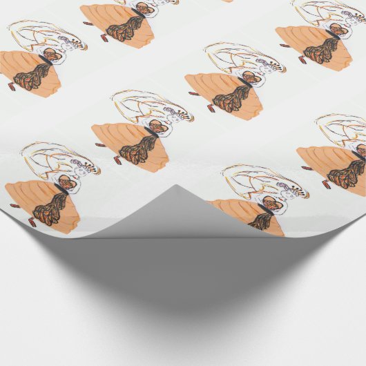 Halloween Bride Geschenkpapier (Ecke)