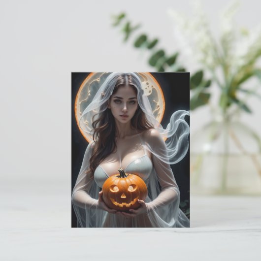 Halloween Bride Postkarte (Stehend Vorderseite)