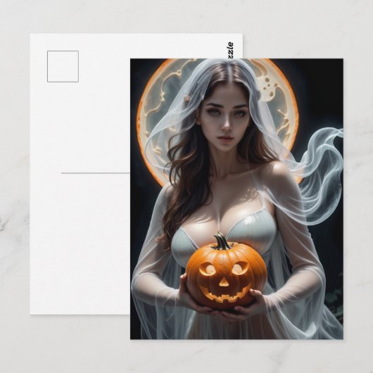 Halloween Bride Postkarte (Vorne/Hinten)