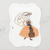 Halloween Bride Save The Date (Vorne/Hinten)