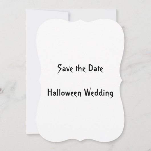 Halloween Bride Save The Date (Rückseite)