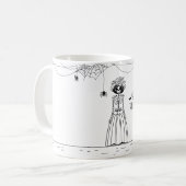 Halloween Bride Skeleton Tasse (Vorderseite Links)