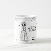 Halloween Bride Skeleton Tasse (Mittel)