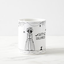 Halloween Bride Skeleton Tasse