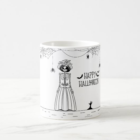 Halloween Bride Skeleton Tasse