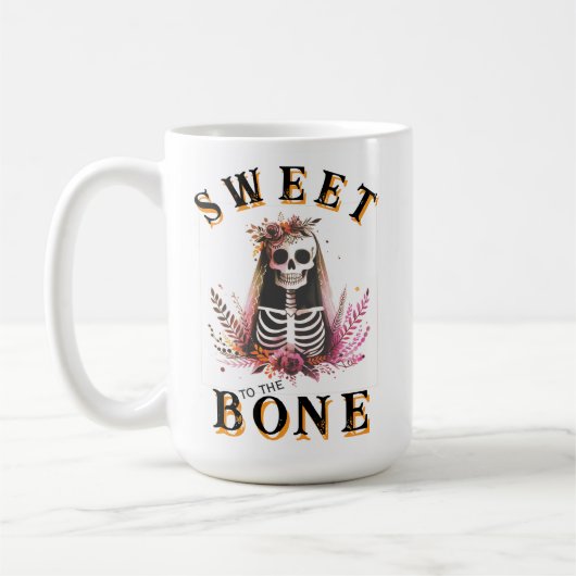 Halloween Bride Sweet to Bone Kaffeetasse (Links)