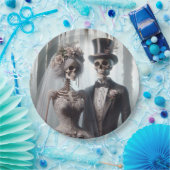 Halloween Bridge and Groom Pappteller (Party)