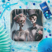 Halloween Bridge and Groom Pappteller (Party)