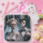 Halloween Bridge and Groom Pappteller (Party)