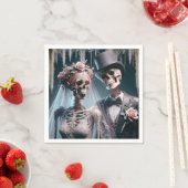 Halloween Bridge and Groom Serviette (Beispiel)