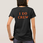 Halloween Bridge I do Crew Black and Orange Name T-Shirt (Rückseite)