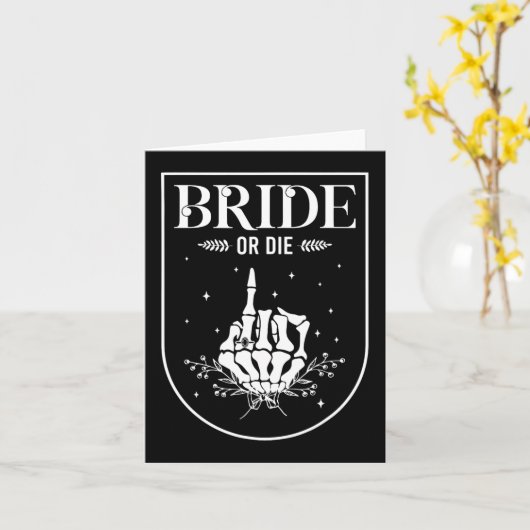 Halloween-Bridge oder Die Gothic-Junggeselinnen-Ab Karte (Gelbe Blume)