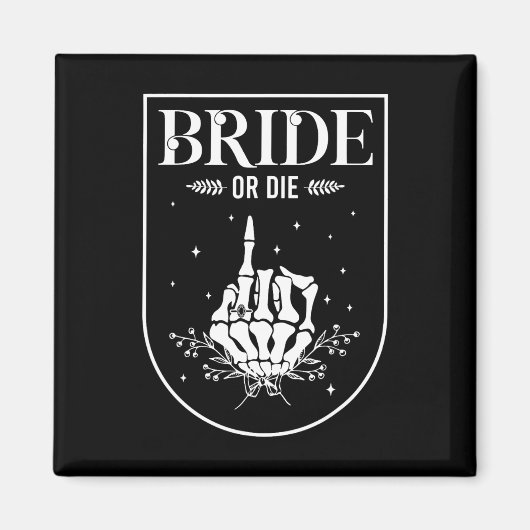 Halloween-Bridge oder Die Gothic-Junggeselinnen-Ab Magnet (Vorne)