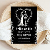 Halloween Bridge oder Die Skeleton Junggeselinnen- Einladung