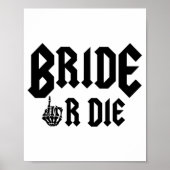 Halloween Bridge oder Die zum Rock Bachelorette Poster (Vorne)