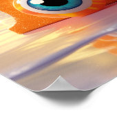 Halloween-Brief E-Monster-Auge Klassenzimmer-Wandk Poster (Ecke)