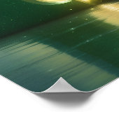 Halloween-Brief H Spukhaus Kinder Klassenzimmer Poster (Ecke)