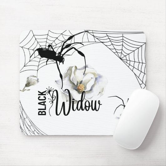 Halloween Briefmarke Collection "Black Widow" Mousepad (Mit Mouse)