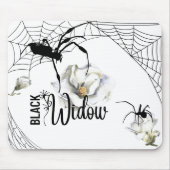 Halloween Briefmarke Collection "Black Widow" Mousepad (Vorne)