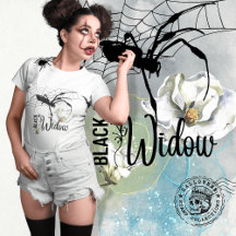 Halloween Briefmarke Collection "Black Widow"