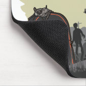 Halloween Briefmarke Collection "Creepy Friedhof" Mousepad (Ecke)