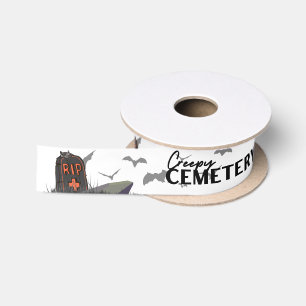 Halloween Briefmarke Collection "Creepy Friedhof" Satinband