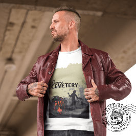Halloween Briefmarke Collection "Creepy Friedhof" T-Shirt