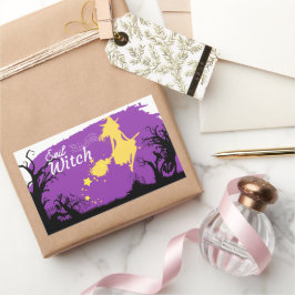 Halloween Briefmarke Collection "Evil Hexe" Rechteckiger Aufkleber