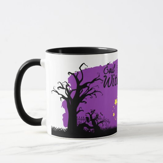 Halloween Briefmarke Collection "Evil Hexe" Tasse (Links)