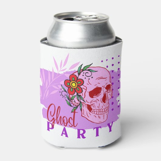 Halloween Briefmarke Collection "Ghost Party" auf Dosenkühler (Kanne Vorderseite)