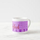 Halloween Briefmarke Collection "Ghost Party" auf  Espressotasse (Vorderseite Rechts)