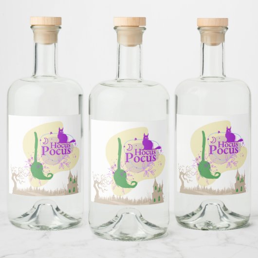 Halloween Briefmarke Collection "Hocus Pocus" Alkoholflaschenetikett (Flaschen)