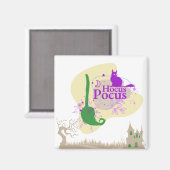 Halloween Briefmarke Collection "Hocus Pocus" Magnet (Vorderseite/Rückseite)