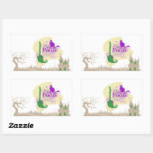 Halloween Briefmarke Collection "Hocus Pocus" Rechteckiger Aufkleber (Blatt)