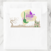 Halloween Briefmarke Collection "Hocus Pocus" Rechteckiger Aufkleber (Tasche)