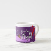 Halloween Briefmarke Collection "Howling Night" Espressotasse (Vorderseite Rechts)