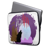 Halloween Briefmarke Collection "Howling Night" Laptopschutzhülle (Vorderseite Links)