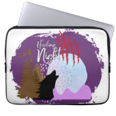 Halloween Briefmarke Collection "Howling Night" Laptopschutzhülle (Vorderseite)