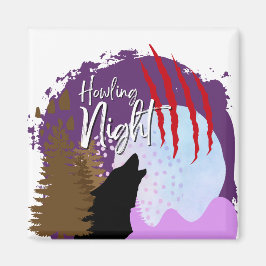 Halloween Briefmarke Collection "Howling Night" Magnet
