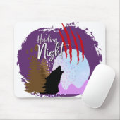 Halloween Briefmarke Collection "Howling Night" Mousepad (Mit Mouse)