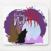 Halloween Briefmarke Collection "Howling Night" Mousepad (Vorne)