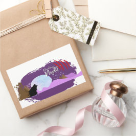 Halloween Briefmarke Collection "Howling Night" Rechteckiger Aufkleber