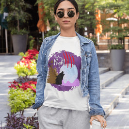 Halloween Briefmarke Collection "Howling Night" T-Shirt