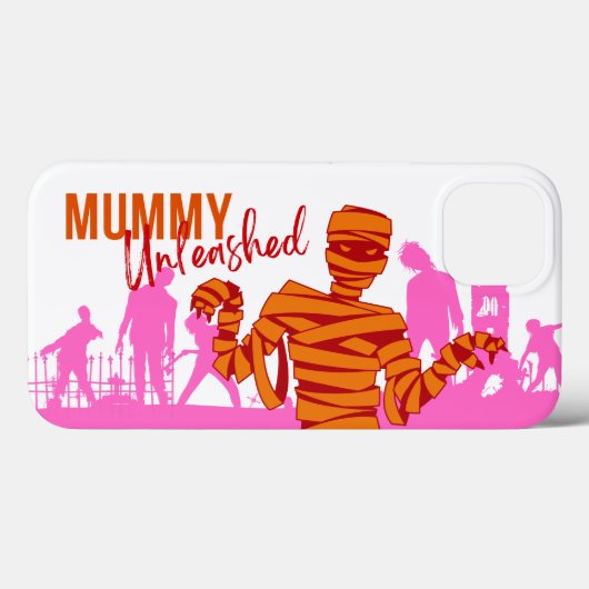 Halloween Briefmarke Collection "Mummy Unleashed" Case-Mate iPhone Hülle (Rückseite (Horizontal))