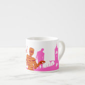 Halloween Briefmarke Collection "Mummy Unleashed" Espressotasse (Vorderseite Rechts)