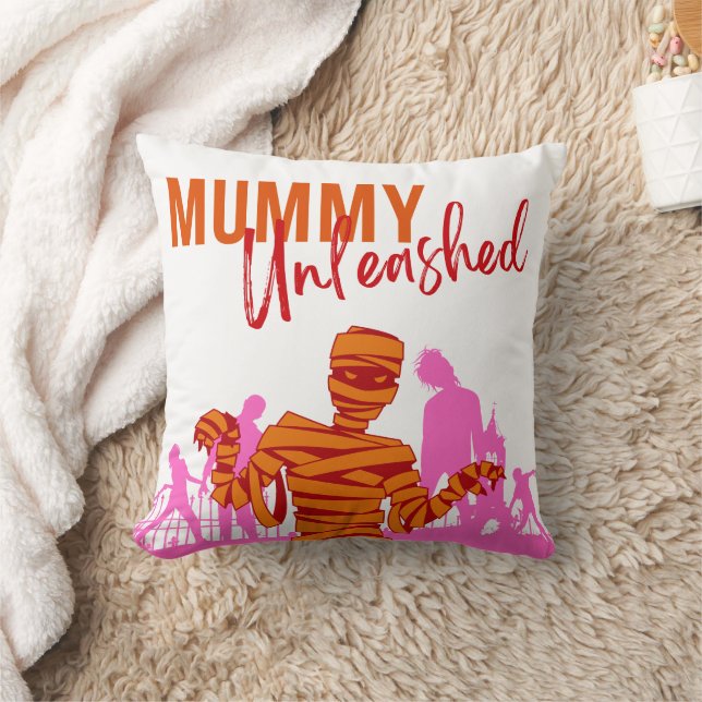 Halloween Briefmarke Collection "Mummy Unleashed" Kissen (Decke)