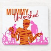 Halloween Briefmarke Collection "Mummy Unleashed" Mousepad (Vorne)