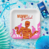 Halloween Briefmarke Collection "Mummy Unleashed" Pappteller (Party)