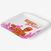 Halloween Briefmarke Collection "Mummy Unleashed" Pappteller (Gewinkelt)