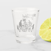 Halloween Briefmarke Collection "Mummy Unleashed" Schnapsglas (Rückseite)